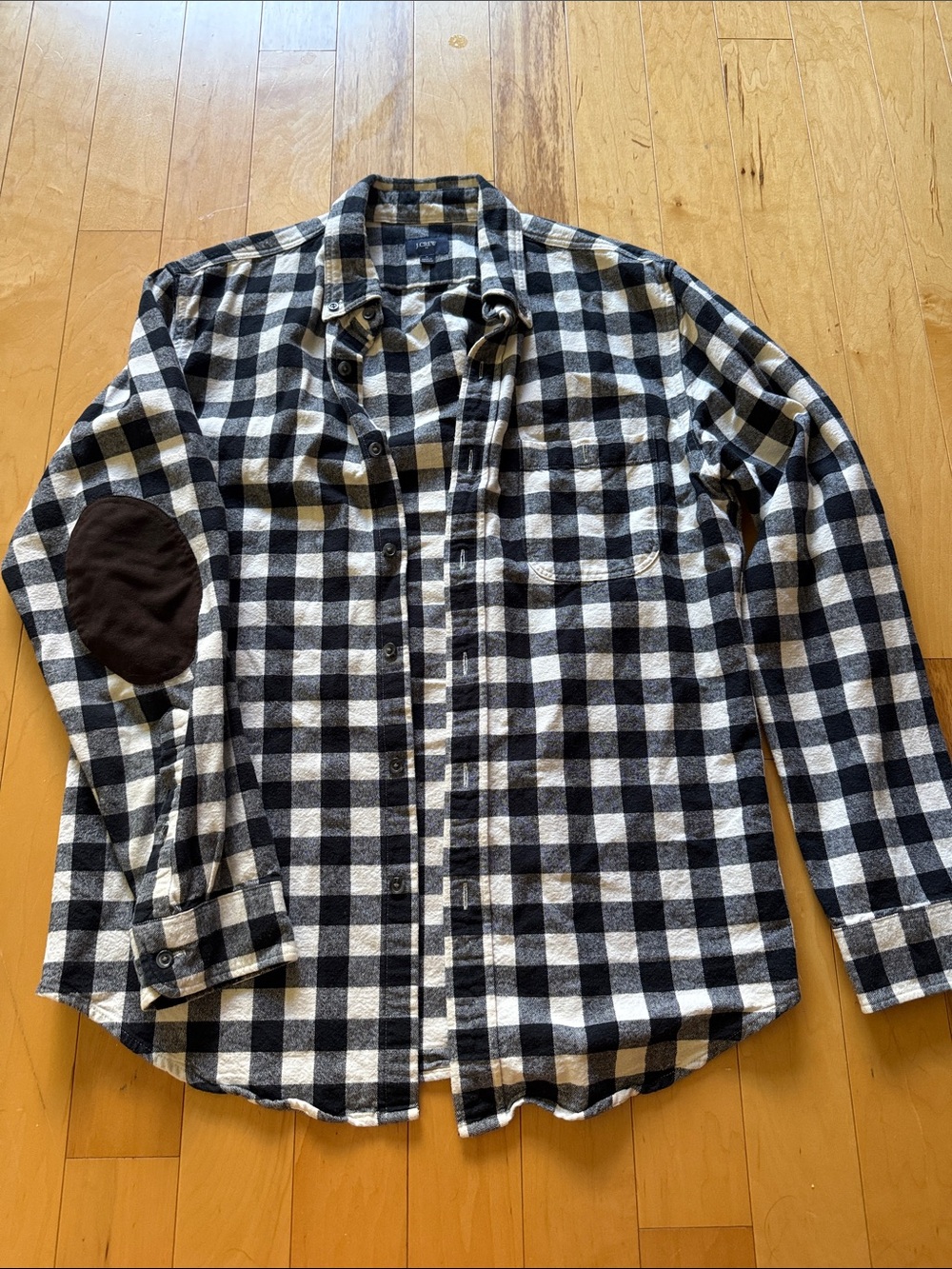 J. Crew medium flannel shirt with elbow pads